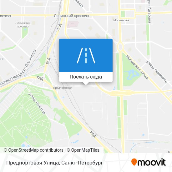 Карта Предпортовая Улица