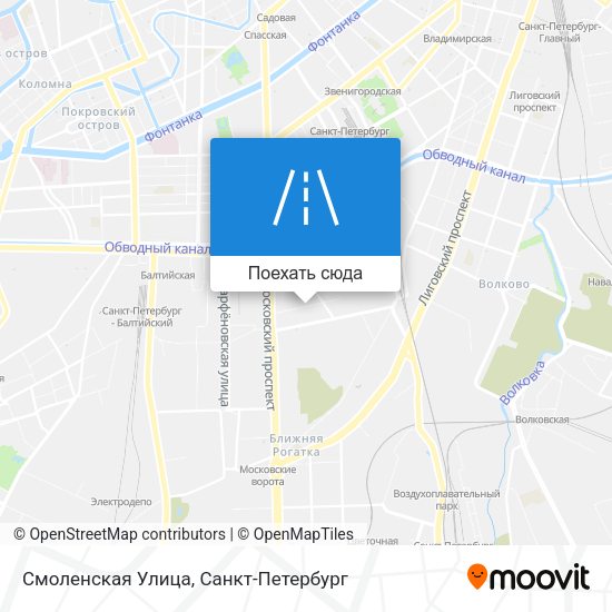 Карта Смоленская Улица