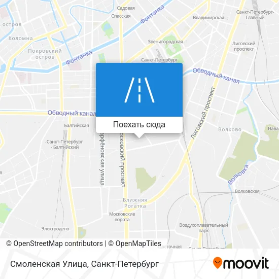 Карта Смоленская Улица