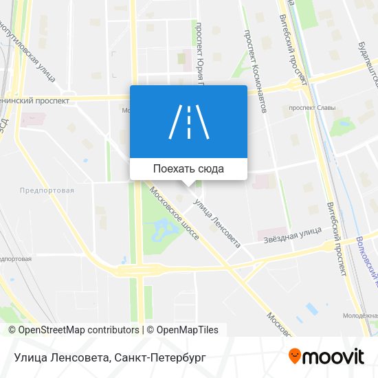 Карта Улица Ленсовета