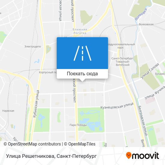 Карта Улица Решетникова