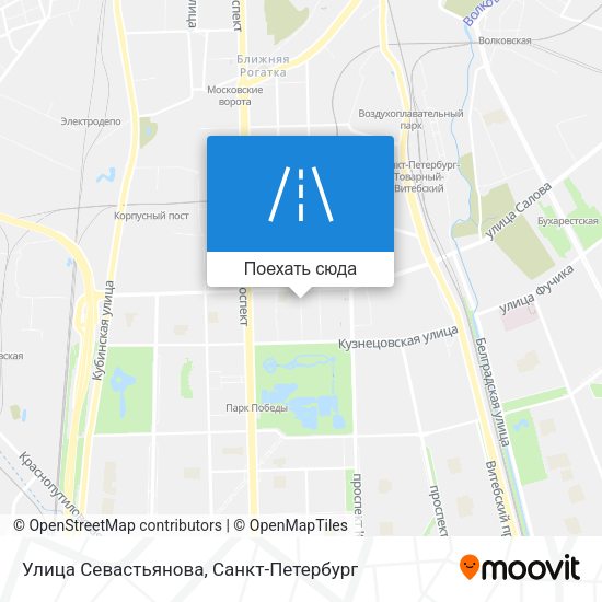 Карта Улица Севастьянова