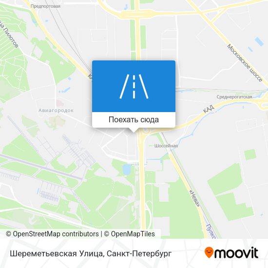 Карта Шереметьевская Улица
