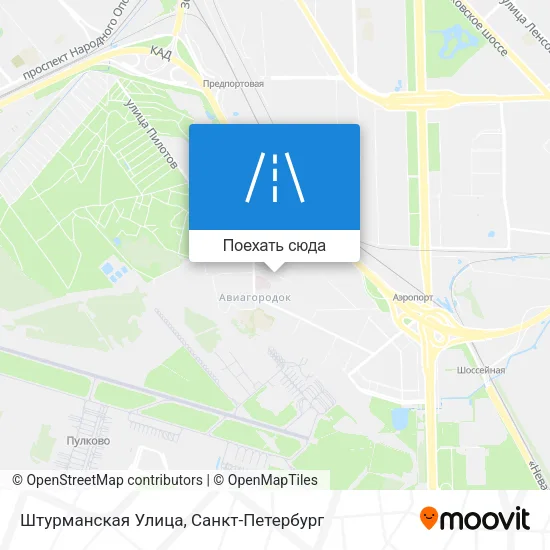 Карта Штурманская Улица