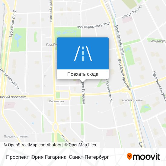 Карта Проспект Юрия Гагарина