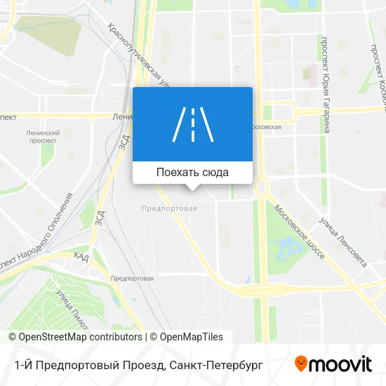 Карта 1-Й Предпортовый Проезд