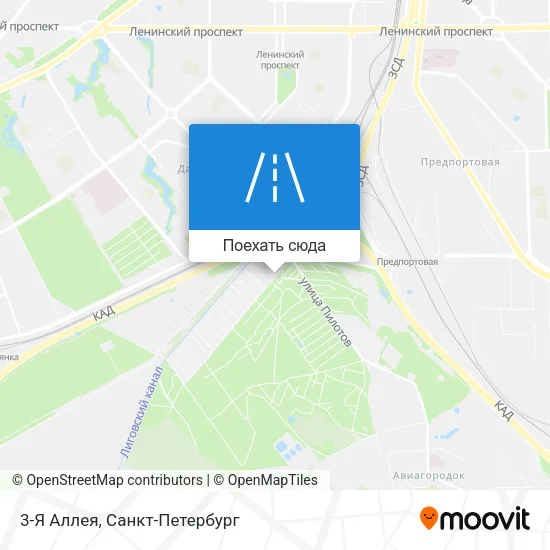Карта 3-Я Аллея