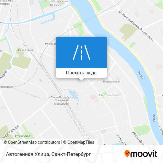 Карта Автогенная Улица
