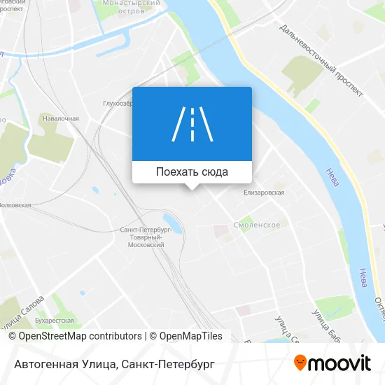 Карта Автогенная Улица