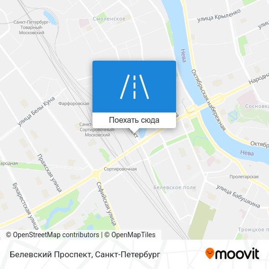 Карта Белевский Проспект
