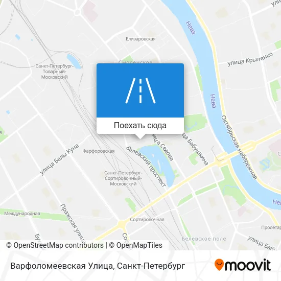 Карта Варфоломеевская Улица