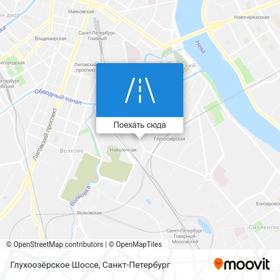 Карта Глухоозёрское Шоссе