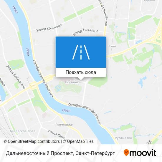 Карта Дальневосточный Проспект