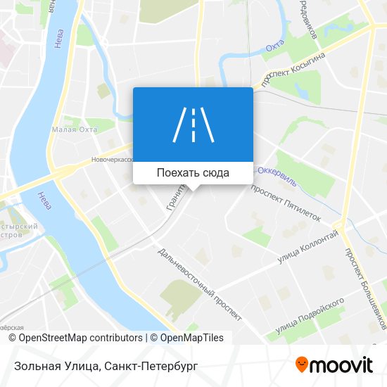 Карта Зольная Улица