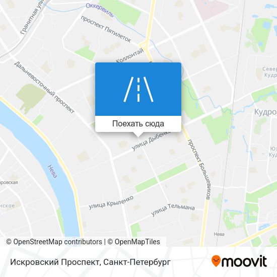 Карта Искровский Проспект