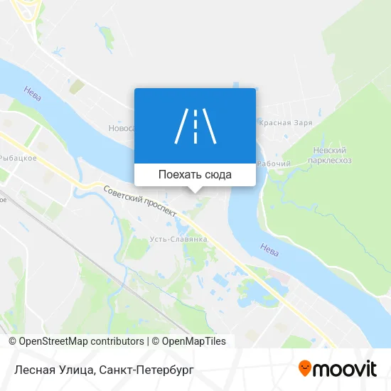 Карта Лесная Улица