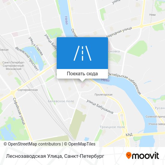 Карта Леснозаводская Улица