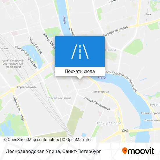 Карта Леснозаводская Улица