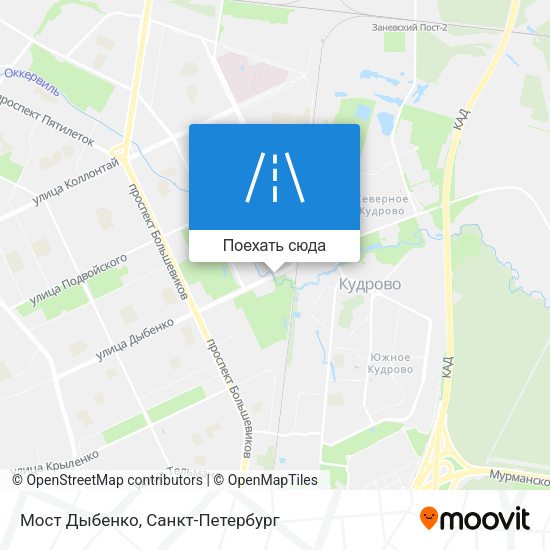 Карта Мост Дыбенко