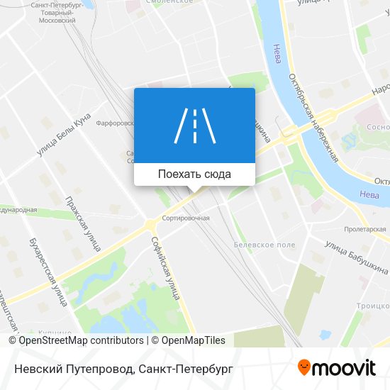 Карта Невский Путепровод