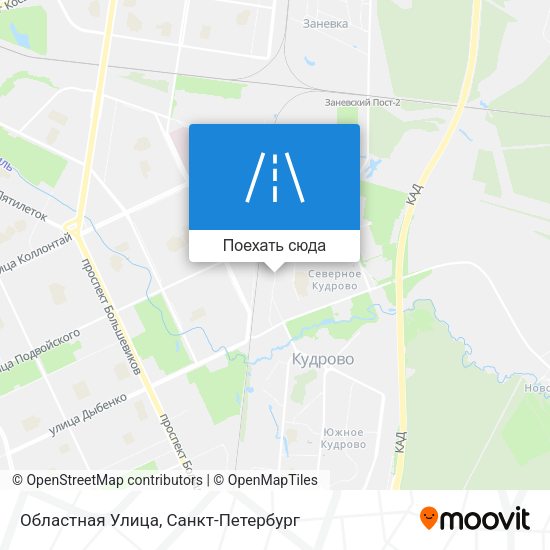 Карта Областная Улица