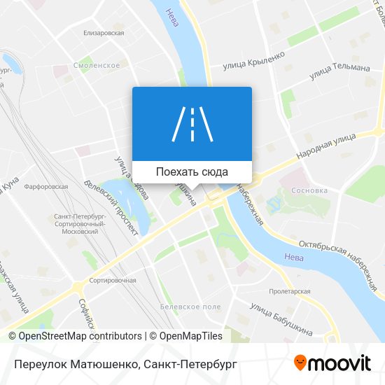 Карта Переулок Матюшенко