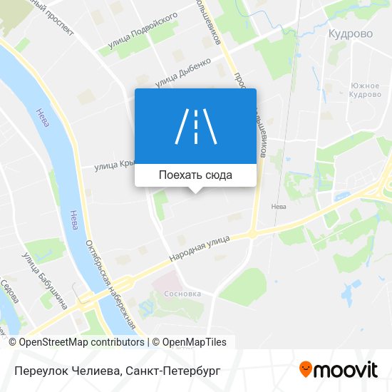Карта Переулок Челиева