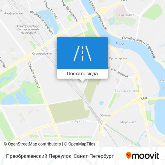 Карта Преображенский Переулок