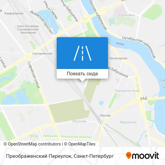 Карта Преображенский Переулок