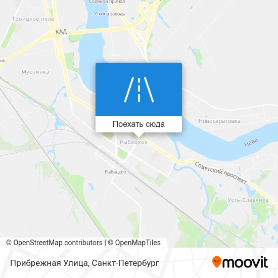 Карта Прибрежная Улица
