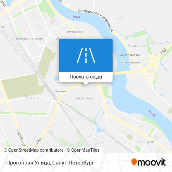 Карта Прогонная Улица