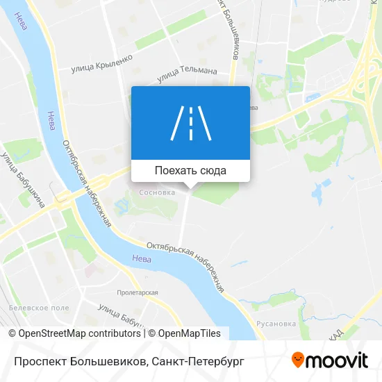 Карта Проспект Большевиков