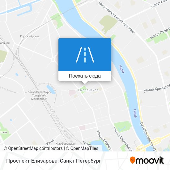 Карта Проспект Елизарова