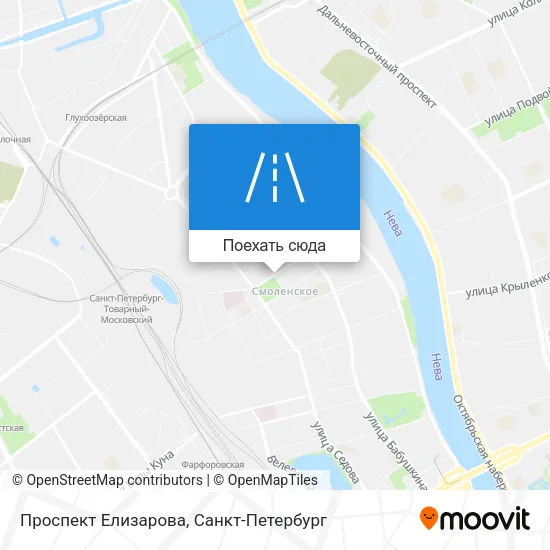 Карта Проспект Елизарова