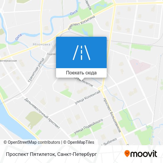 Карта Проспект Пятилеток