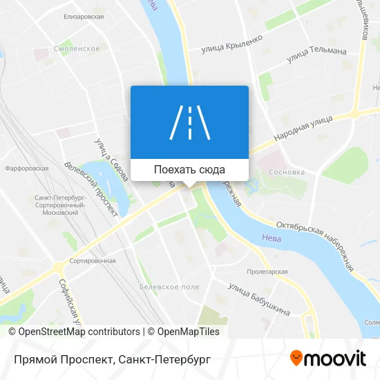 Карта Прямой Проспект