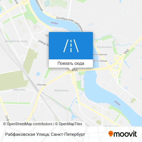 Карта Рабфаковская Улица