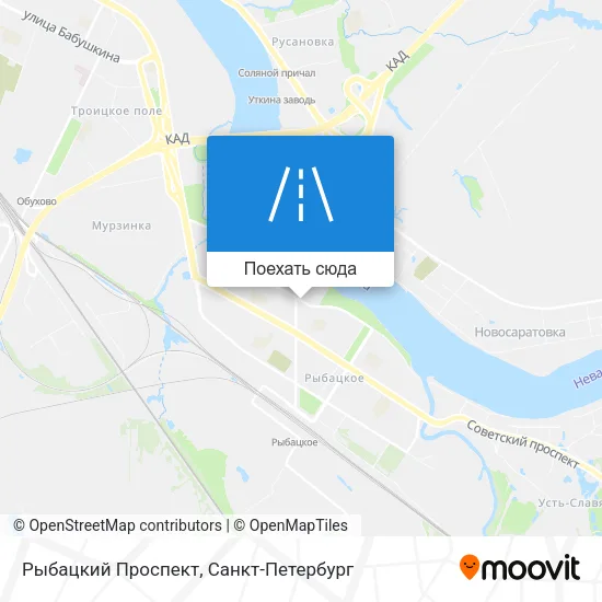 Карта Рыбацкий Проспект
