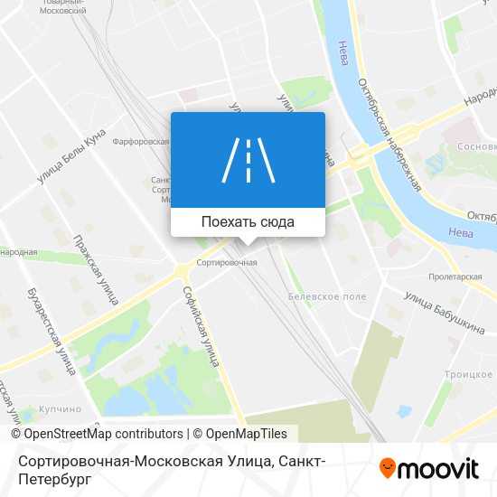 Карта Сортировочная-Московская Улица