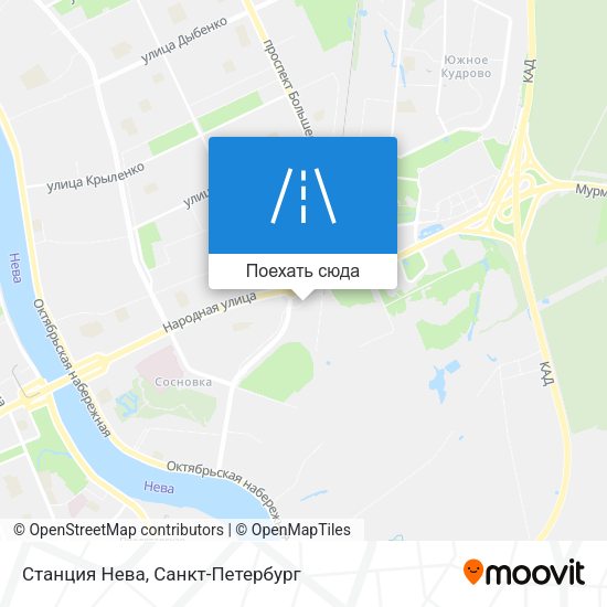 Карта Станция Нева