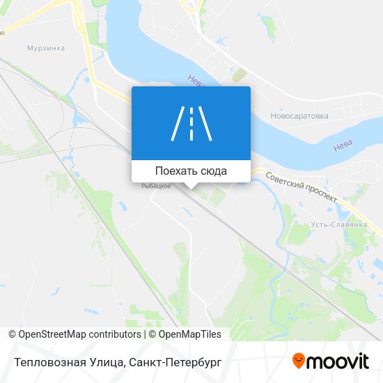 Карта Тепловозная Улица