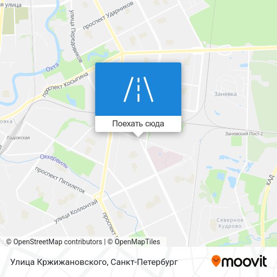 Карта Улица Кржижановского