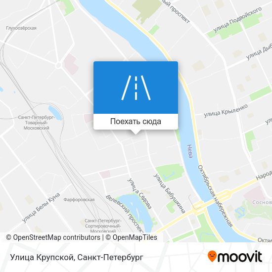 Карта Улица Крупской