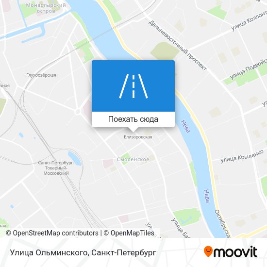Карта Улица Ольминского