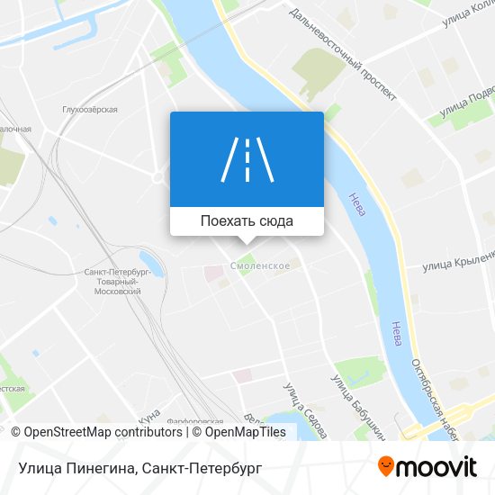 Карта Улица Пинегина
