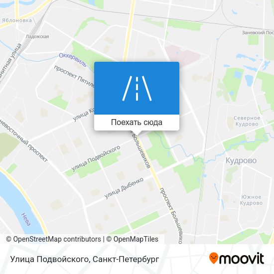 Карта Улица Подвойского