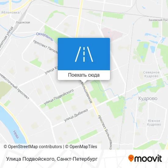 Карта Улица Подвойского