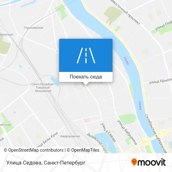Карта Улица Седова