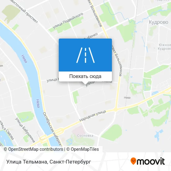 Карта Улица Тельмана