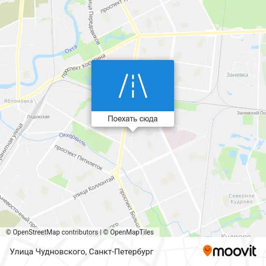 Карта Улица Чудновского